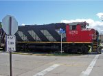 Riding the porch of CN 9576